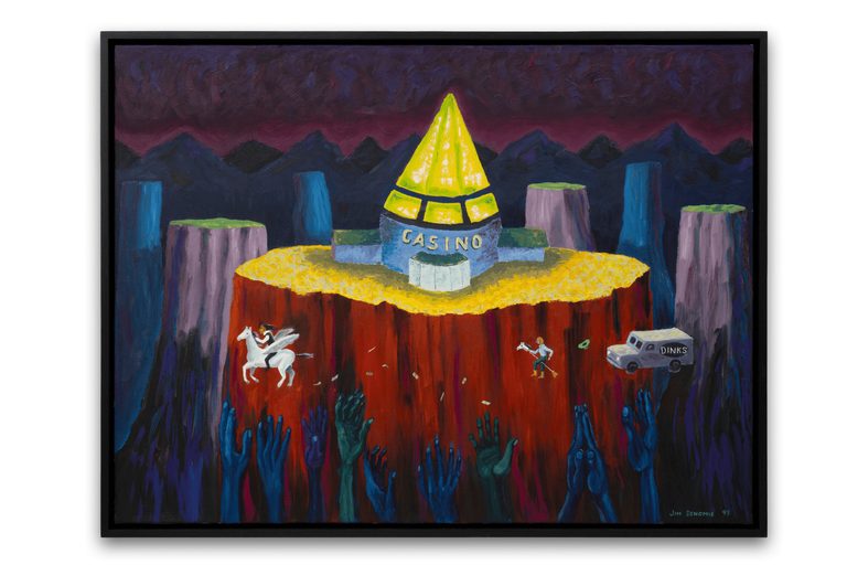 Renegade Art Show Honors Jim Denomie S Early Moon Vision Paintings At Bockley Ga