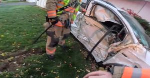Reno Firefighters Quickly Rescue Driver From Crash On West 7Th Street
