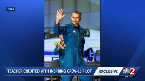 Retired Deland Teacher Honored As Mentor To Astronaut Luke Delaney S Crew 13 Mis