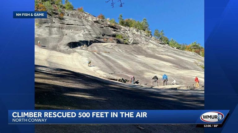 Rock Climber Rescued After Getting Stuck On Whitehorse Ledge In North Conway