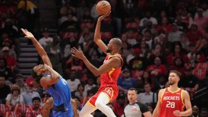 Rockets Extend Unbeaten Start With 120 110 Victory Over Hawks