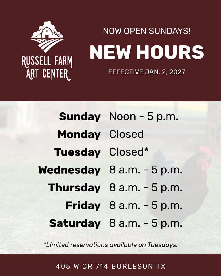 Russell Farm Art Center Expands Sunday Hours For Families Starting Jan 2