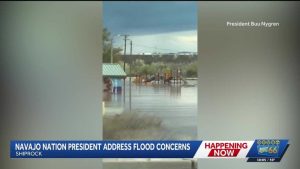 San Juan River Flooding Submerges Shiprock Homes Navajo Nation Mobilizes Relief