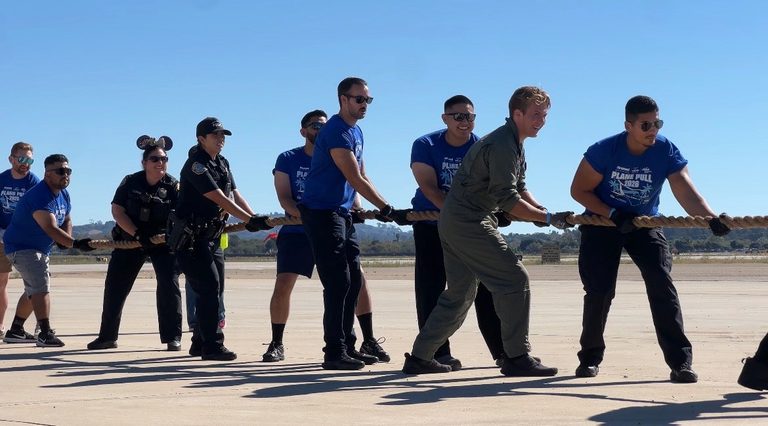 Santa Barbara Airport Hosts 5Th Annual Plane Pull Raising 32 528 For Alpha Resou