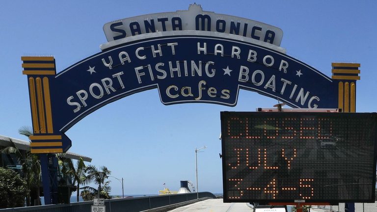 Santa Monica Sends Historic Yacht Harbor Pier Sign To Las Vegas For Restoration