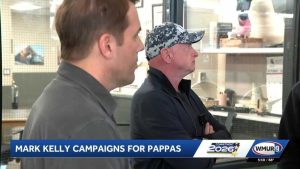 Sen Mark Kelly Joins Chris Pappas At Manchester Fire Station To Rally Support