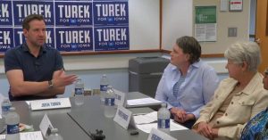 Senate Hopeful Josh Turek Discusses Cancer Care Costs With Survivors In Council