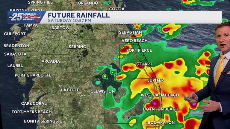 South Florida Forecast Warm Highs Gusty North Northeast Winds And Rip Current Ri
