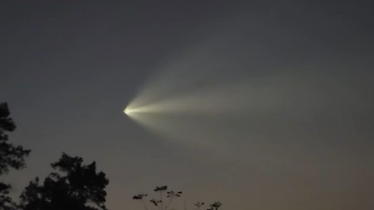Spacex Falcon 9 Rockets Over Crabtree Westmoreland County On Its Way To The Iss