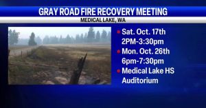 Spokane County Sets Recovery Meetings For Oregon Road And Gray Road Fire Victims