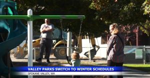 Spokane Valley Parks Shift To Winter Hours Through April 14