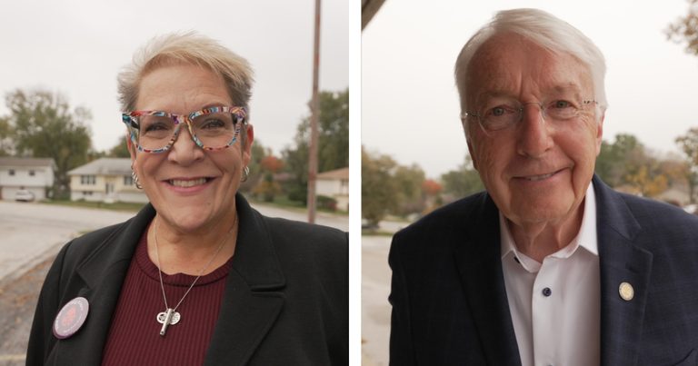 State Sen Merv Riepe And Nurse Christy Knorr Campaign Across Omaha For 12Th Dist