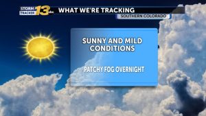 Sunny Warm Weekend Ahead In Colorado Springs As High Pressure Holds