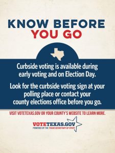 Texas Secretary Of State Howden Urges Voters To Confirm Polling Places Before No