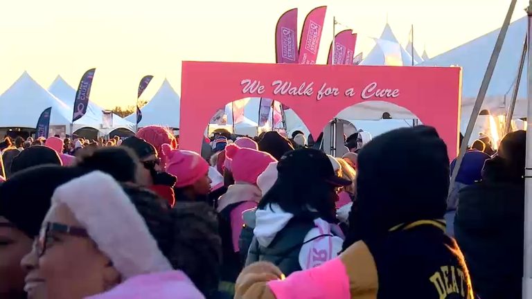Thousands Walk In Nyc To Support Breast Cancer Awareness And Research