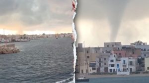 Tornado Devastates Marsala Sicily Overturning Cars And Damaging School
