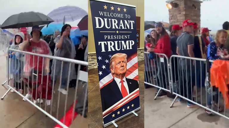 Trump Draws Rain Soaked Crowd To Durant Rally As Gop Pushes Midterm Turnout