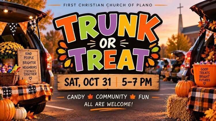 Trunk Or Treat At First Christian Church Of Plano