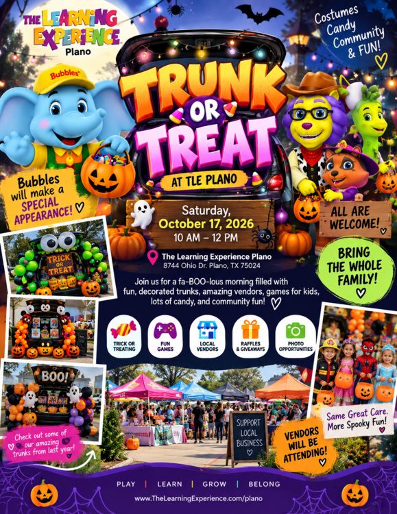 Trunk Or Treat At The Learning Experience Plano