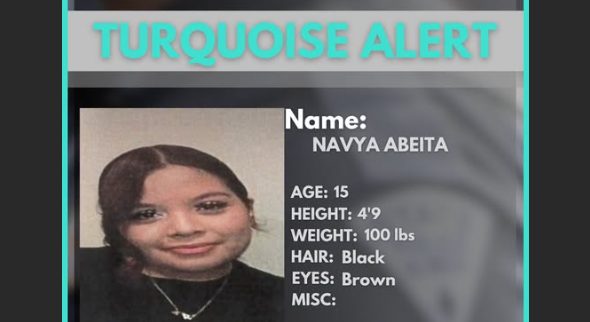 Turquoise Alert Issued For Missing 15 Year Old In Isleta Nm