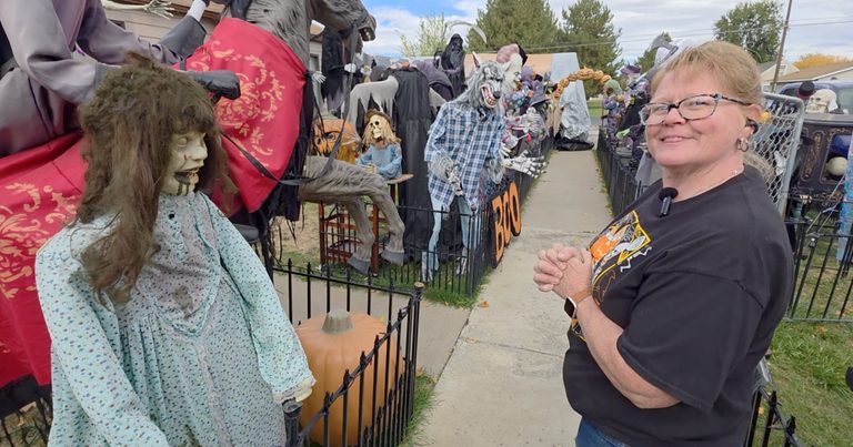 Twin Falls Resident Funds Free 20K Halloween Display On Bracken Street