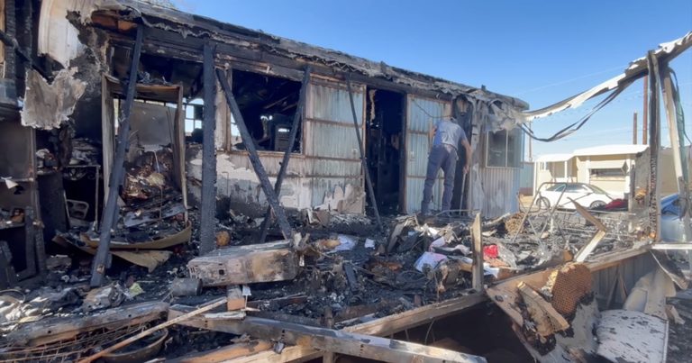 Two Families Displaced After Fire Damages Homes At Whispering Sands Mobile Home