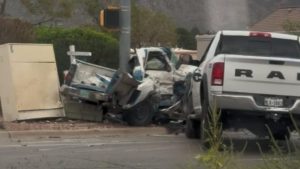 Two Injured In Truck Collision On Resler Drive And Orizaba Avenue In West El Pas