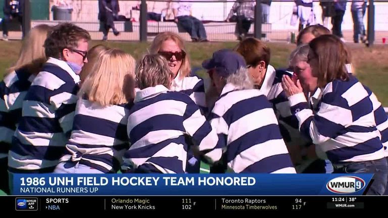 Unh Honors 1986 National Field Hockey Finalists At Halftime Ceremony