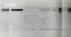 Utah Postal Inspector Seizes Suspicious Powder And Threat Letter Sent To Lt Gov