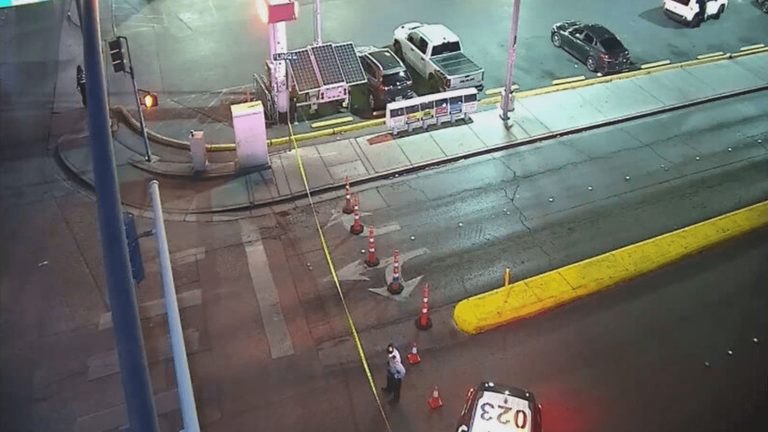 Vehicle Pedestrian Collision Closes Linq Lane Near Flamingo Road On Las Vegas St