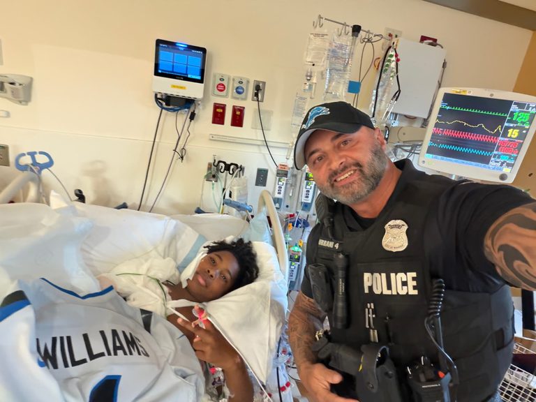 Warren Middle Schooler Receives Detroit Lions Gift Package After Truck Accident