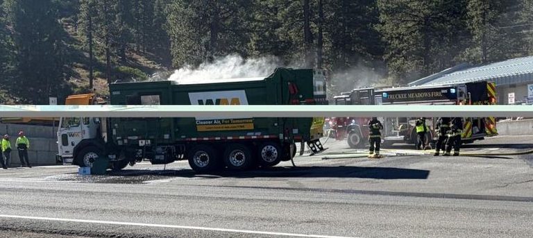 Waste Management Truck Fire Sparks Investigation In South Reno