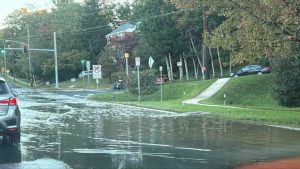 Water Main Break On 16Th St Disrupts Traffic In Silver Spring Friday Morning