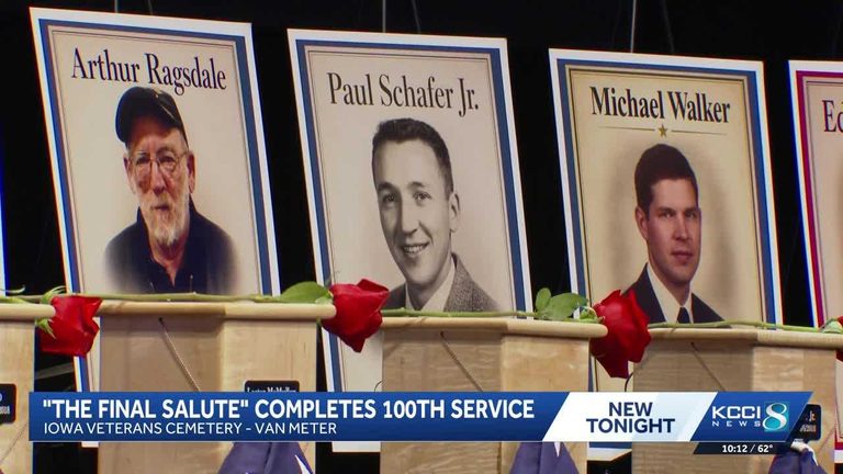 Waukee Community Honors 16 Unclaimed Veterans With Historic Helicopter Burial