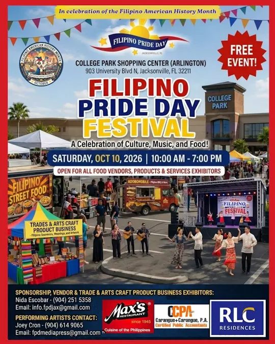 Weekend Festivals In Jacksonville Filipino Pride Day St Augustine Greek Fest And