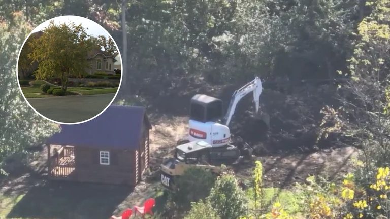 West Chester Police Dig Backyard Of Property Owned By Late Lawana Kay Tzeiranaki
