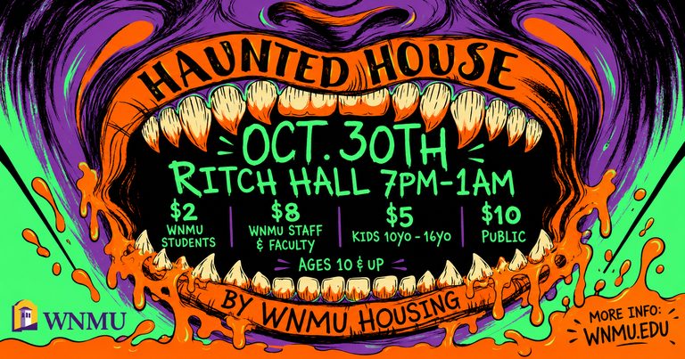 Western New Mexico University Hosts Annual Haunted House At Ritch Hall Oct 30