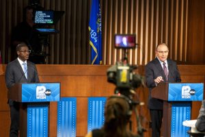 Wisconsin Governor Debate Crowley And Tiffany Split Time On School Funding Taxes