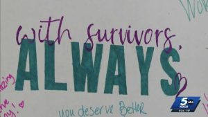 Ywca Kicks Off Domestic Violence Awareness Month With Wreath Ceremony At Oklahom